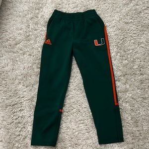 Adidas University of Miami men’s sweat pants